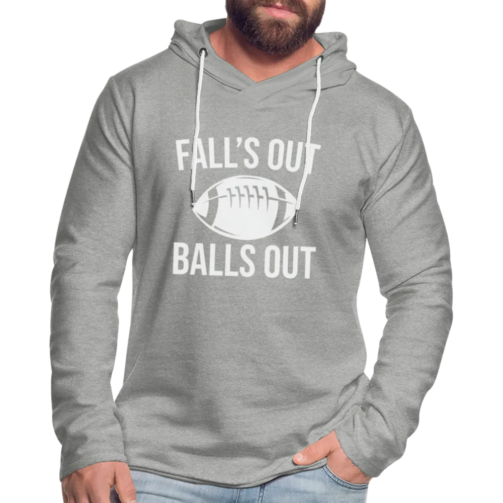 Fall's Put Balls Out Lightweight Terry Hoodie (Football)