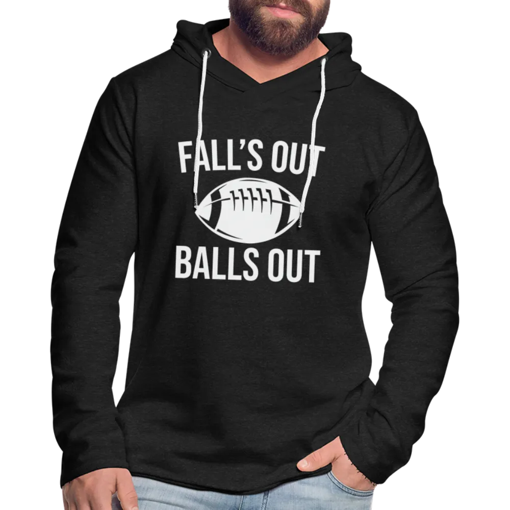 Fall's Put Balls Out Lightweight Terry Hoodie (Football)