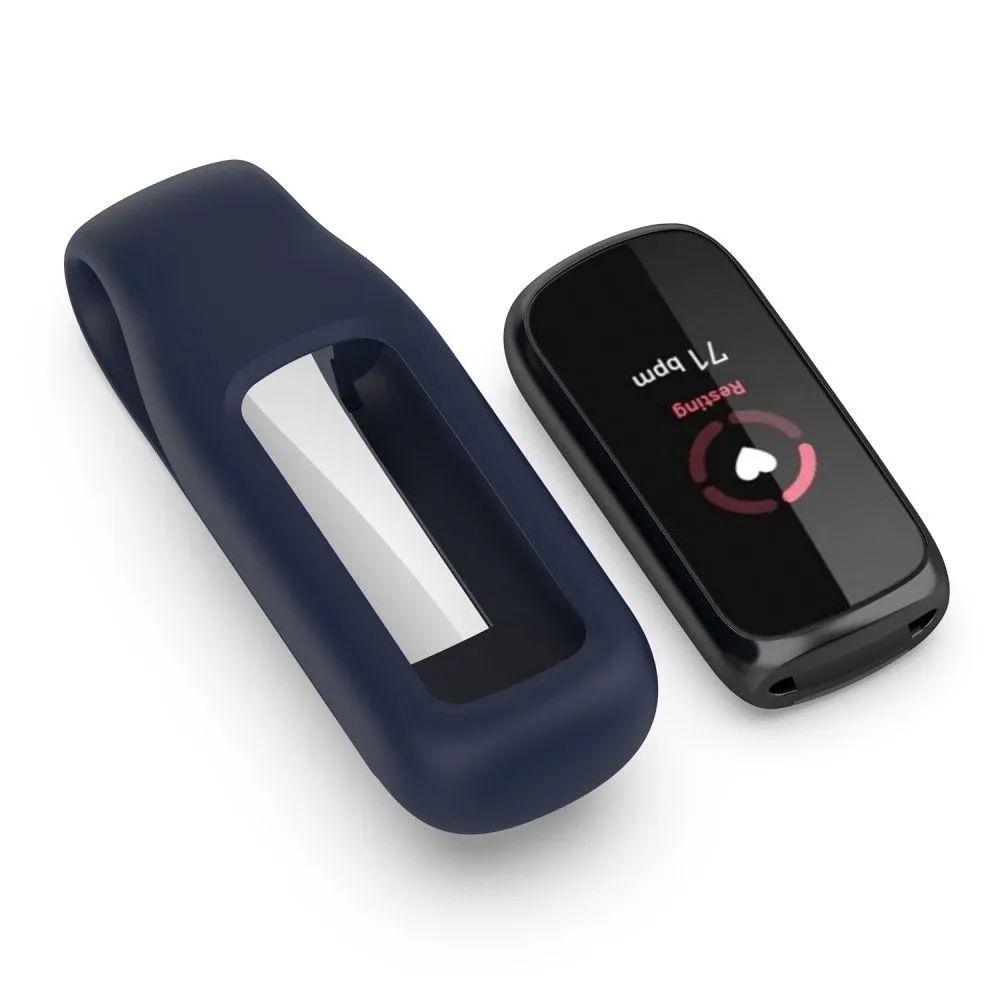 Fitbit Luxe silicone cover with clip holder - Midnight Blue