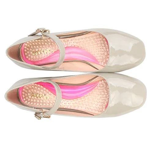 footinsole Arch Support Orthotic Insoles – Effective Support for Fallen, Flat or Weak Arches (Without Heel Cushion, Pink)