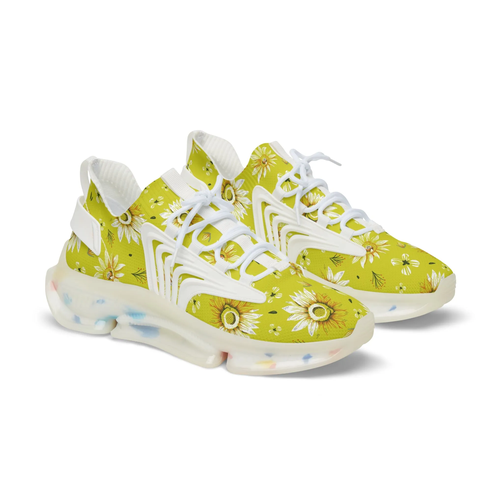 Fresh Spring Sunflowers Men's Mesh Sneakers