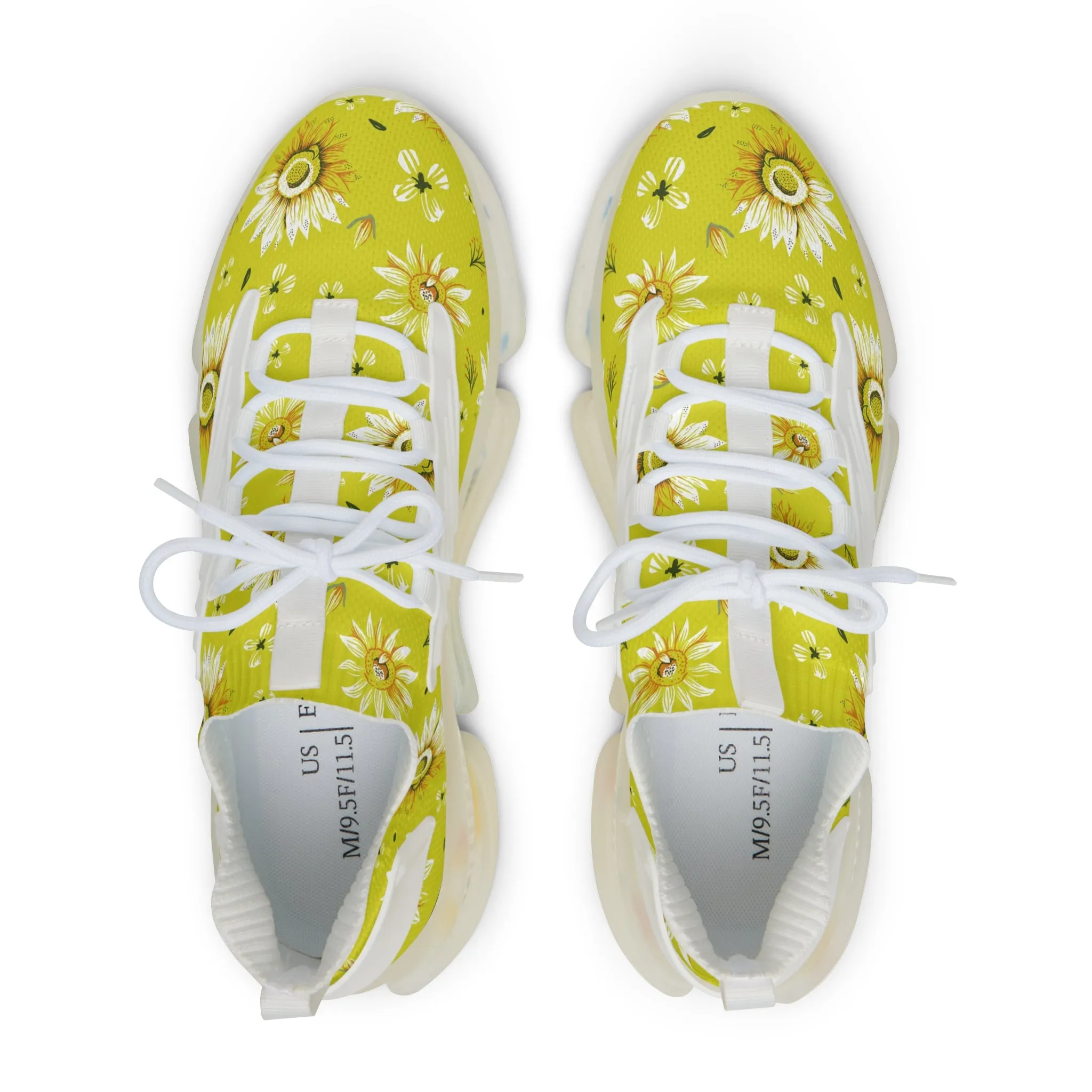 Fresh Spring Sunflowers Men's Mesh Sneakers