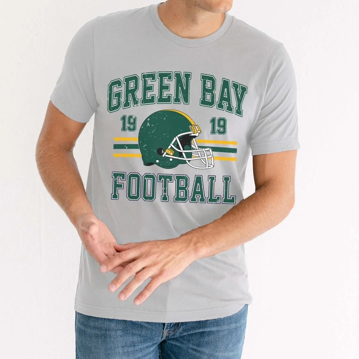 Green Bay Football Wholesale Bella Graphic Tee - Quick Shipping