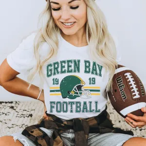 Green Bay Football Wholesale Bella Graphic Tee - Quick Shipping