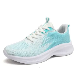 GroovyWish Women Orthopedic Shoes Thick Sole Gradient Colorful Sports Sneakers