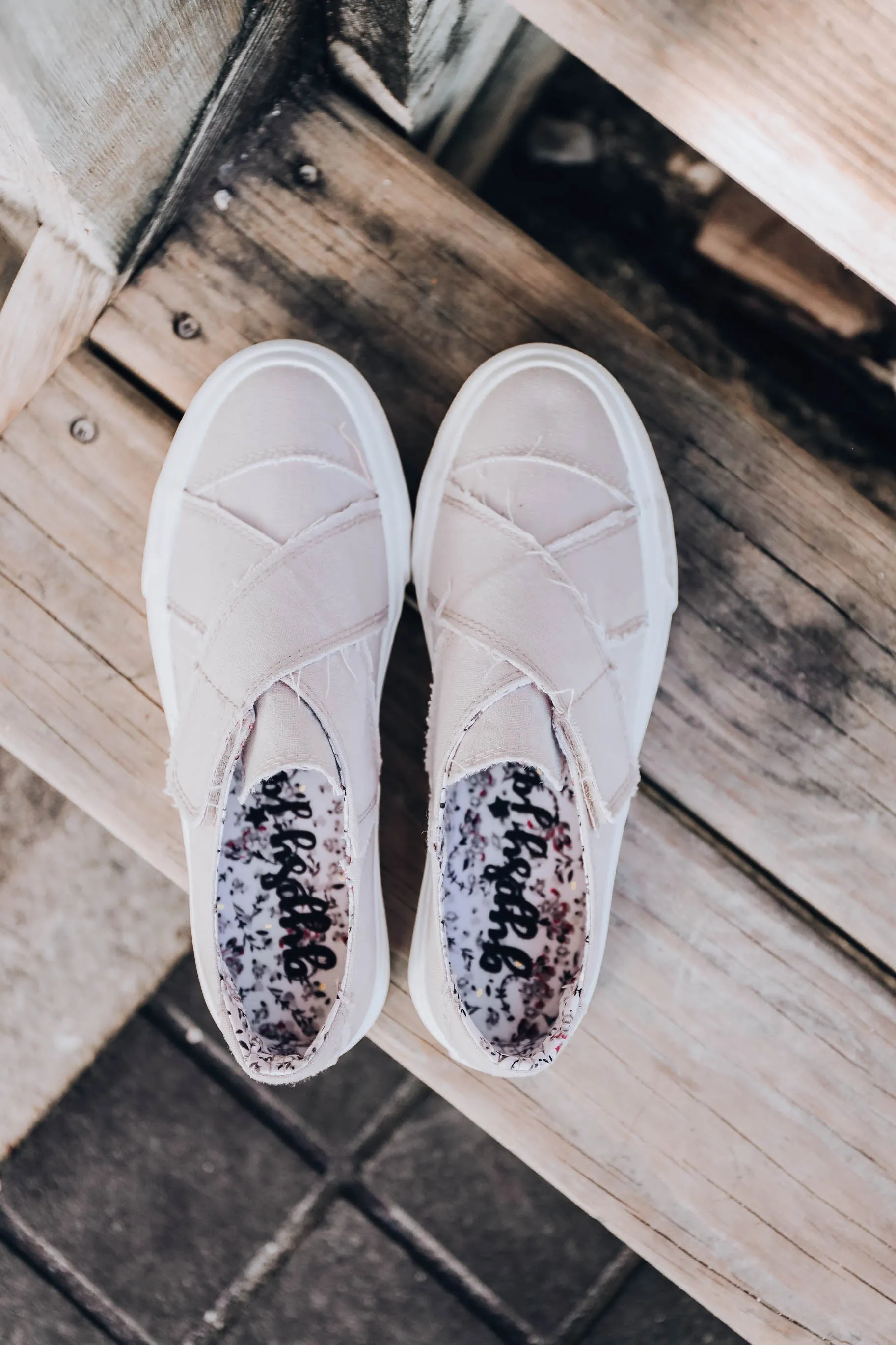 India Slip on Sneakers by Very G - Grey