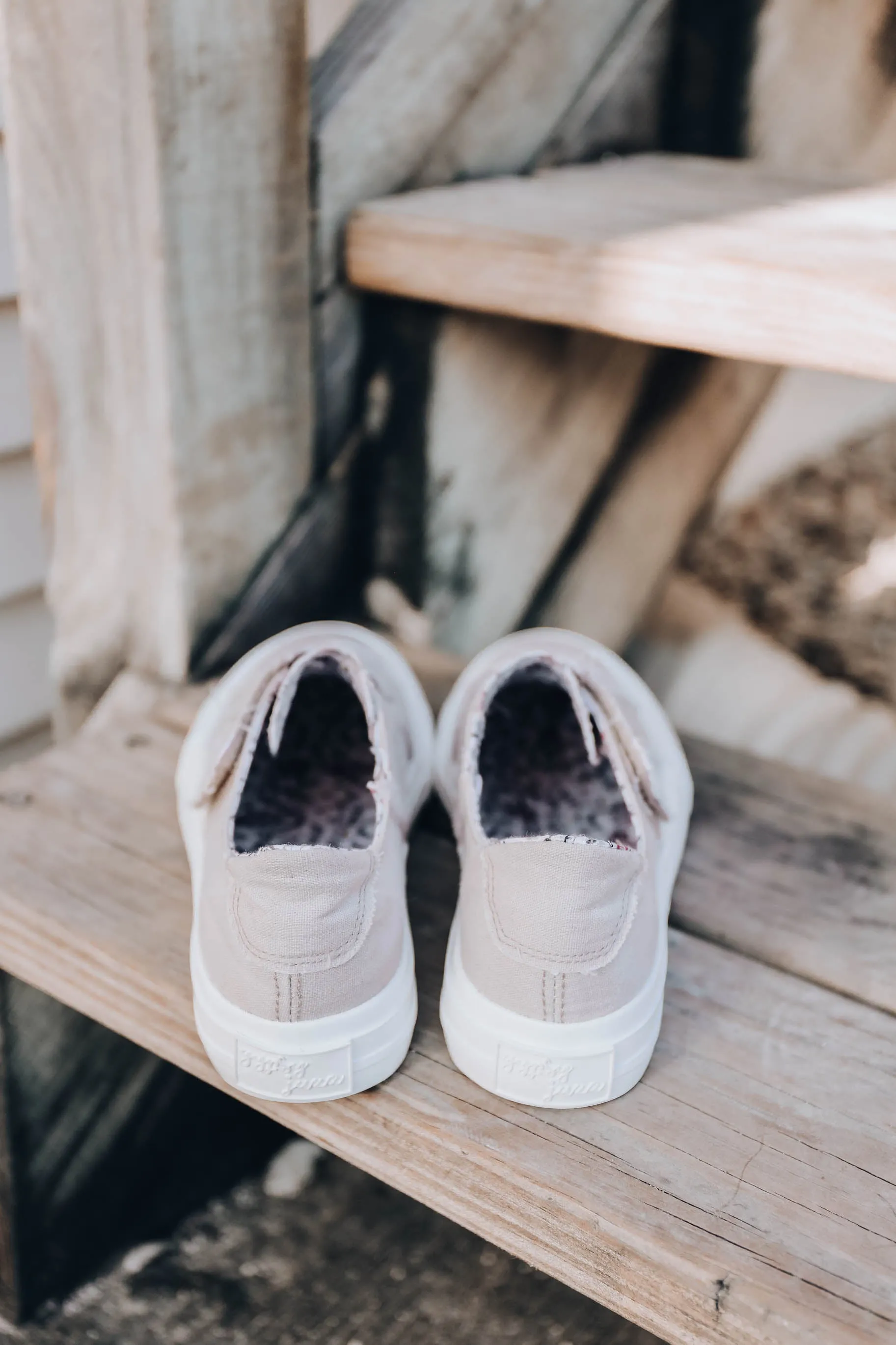 India Slip on Sneakers by Very G - Grey