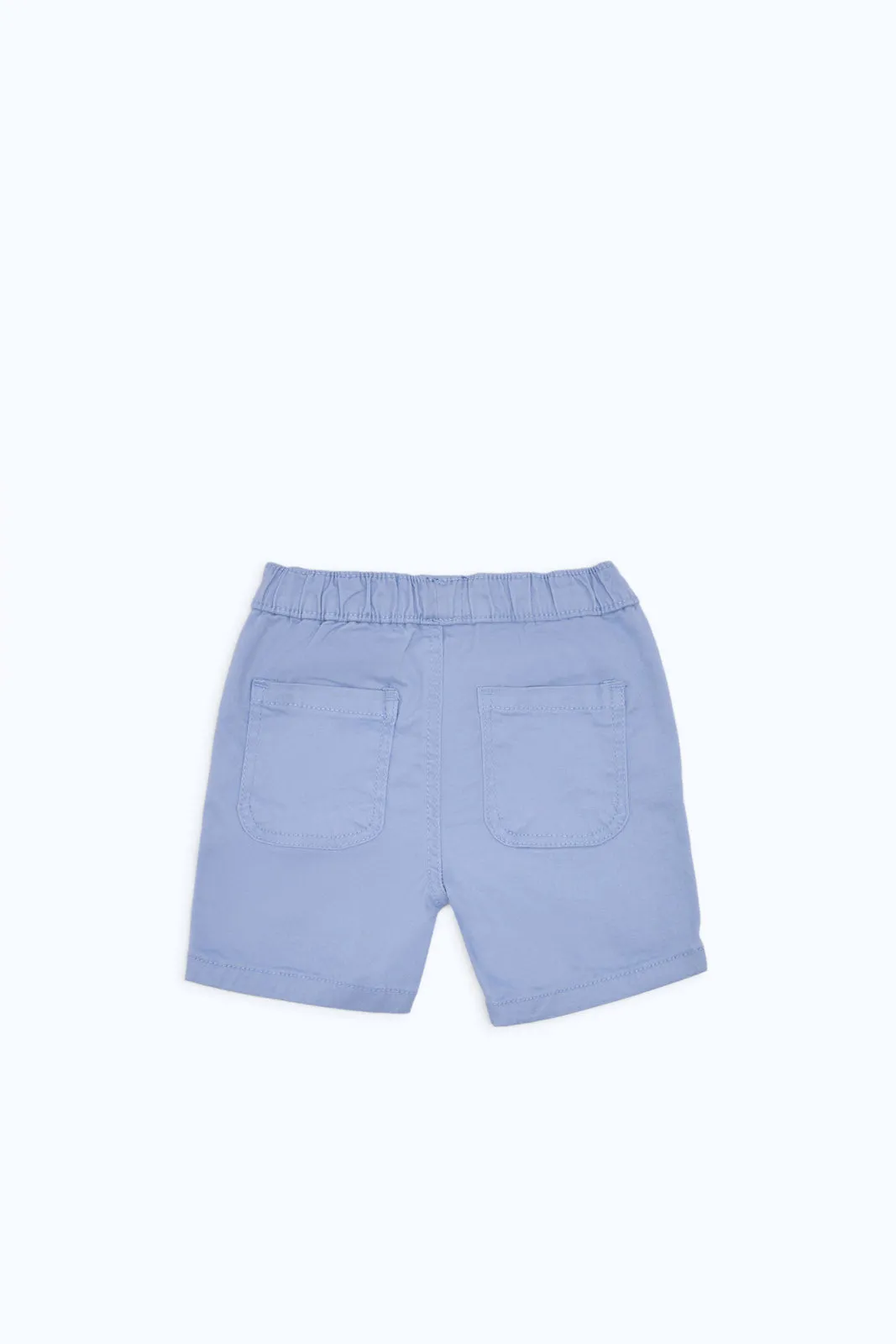 Infant Boys Blue Twill Short Pull On