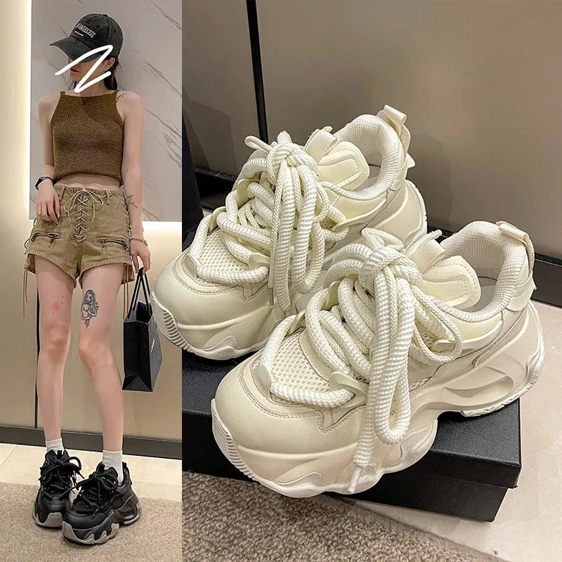 INSTOCK- New hot style women's thick sole heightening women's