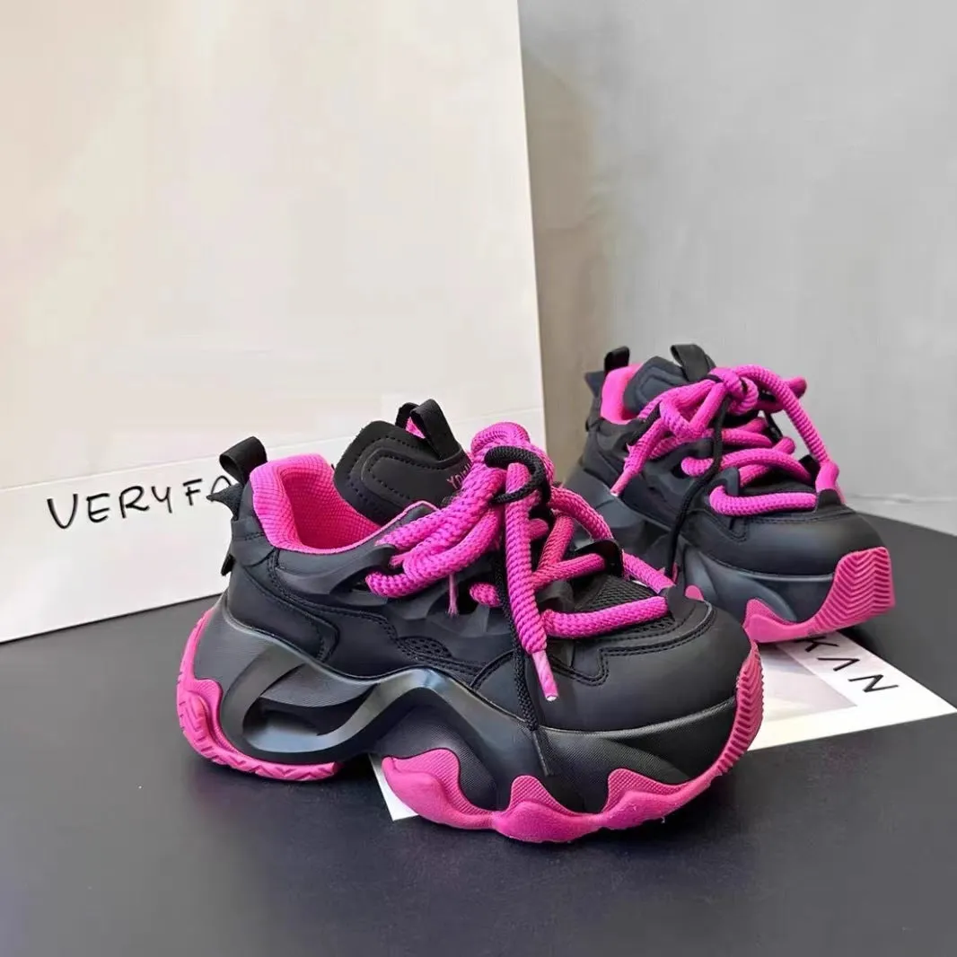 INSTOCK- New hot style women's thick sole heightening women's