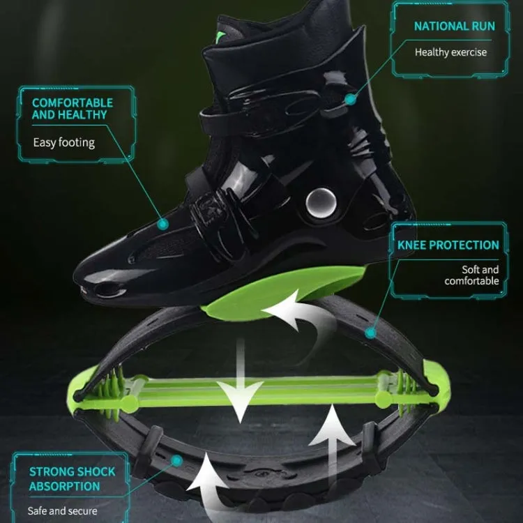 Jumping Shoes Bounce Shoes Indoor Sports Rebound Shoes, Size: 36/38  (Green And White)
