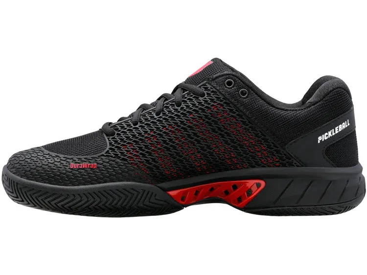 K-Swiss Men's Express Light Pickleball Pickleball Shoes in Black/Lollipop