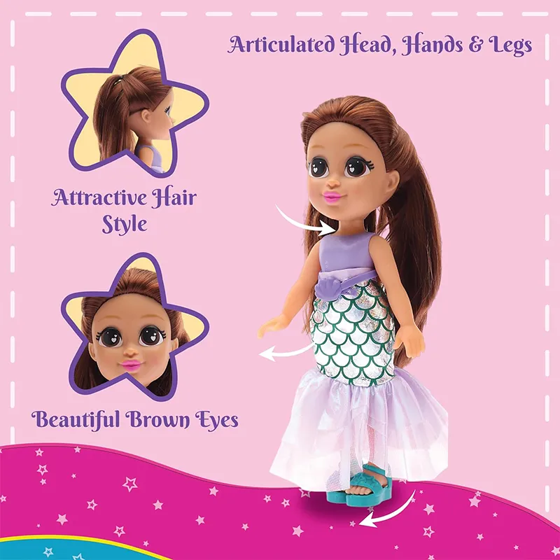 Li'l Diva Mermaid-Marina (13" Doll)