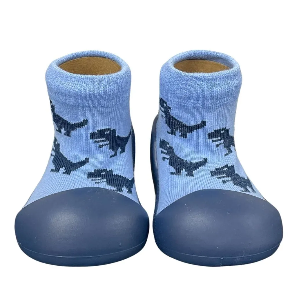 Little Eaton Rubber Soled Socks - Dinosaur
