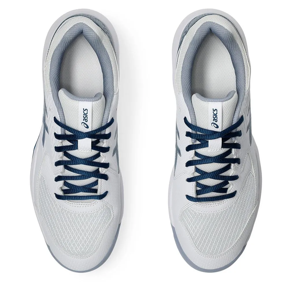 Mens Gel-Dedicate 8 Tennis Shoes White and Mako Blue