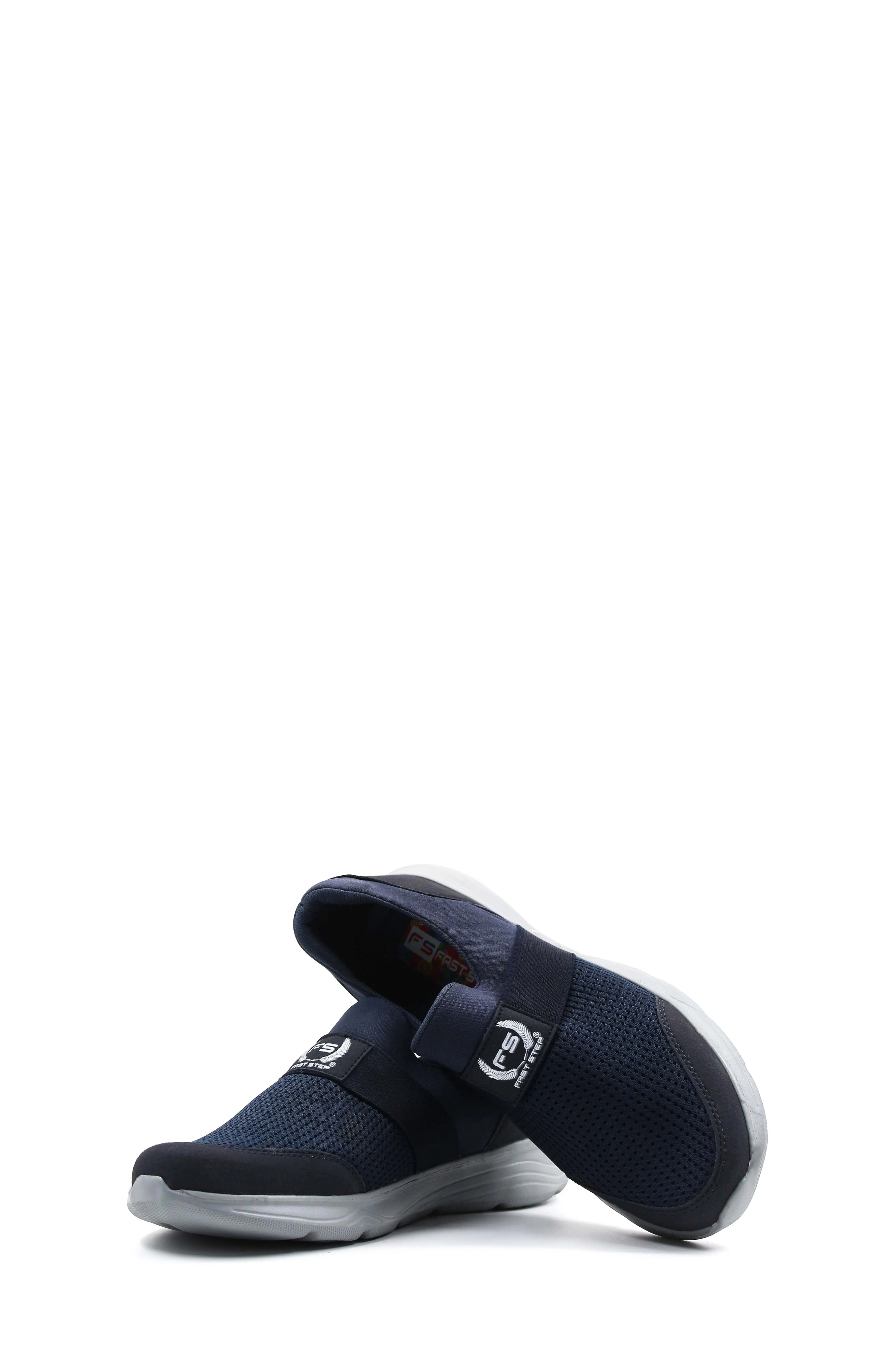 Men's Navy Slip-On Walking Shoes - Wessi