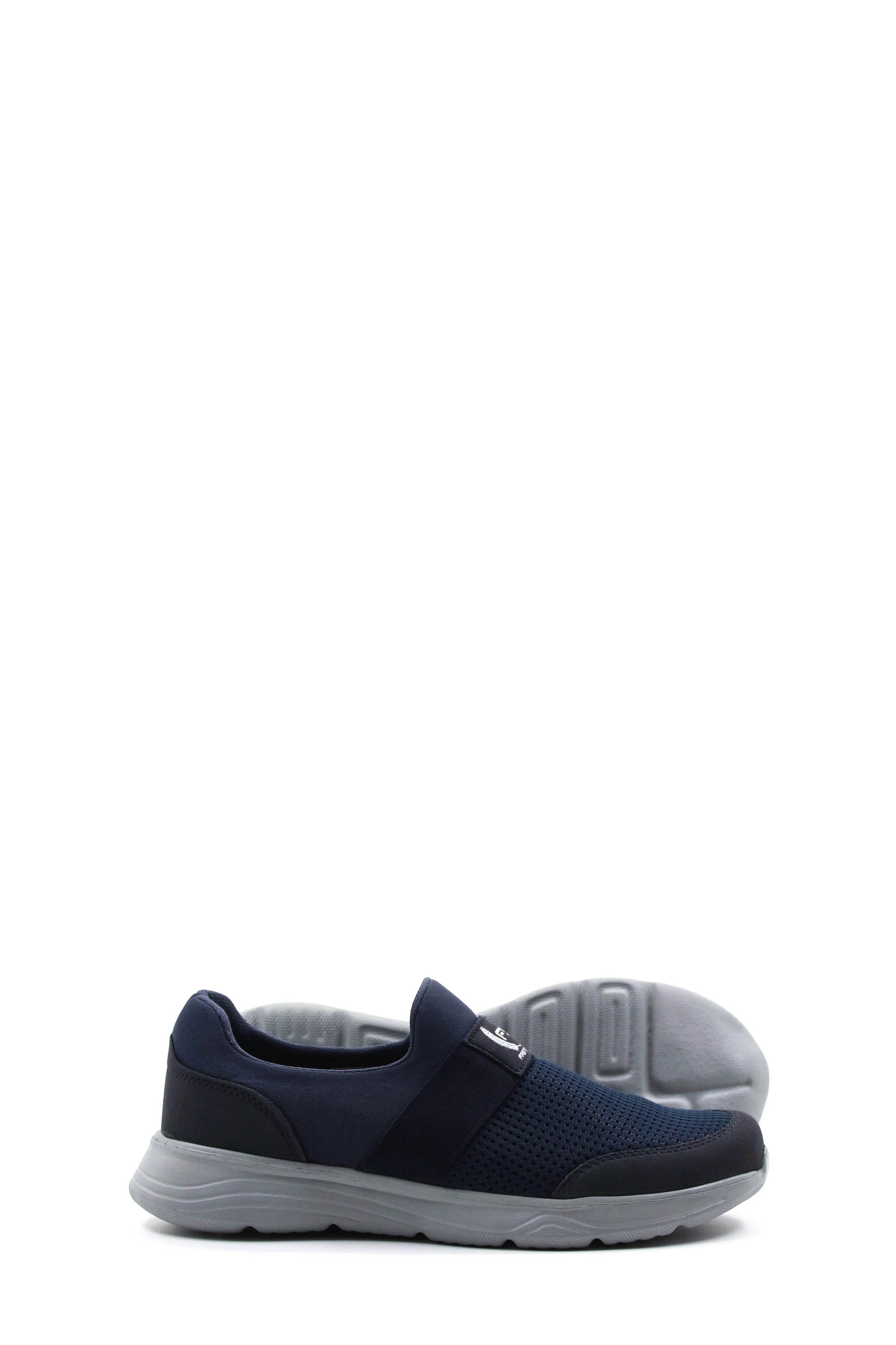 Men's Navy Slip-On Walking Shoes - Wessi