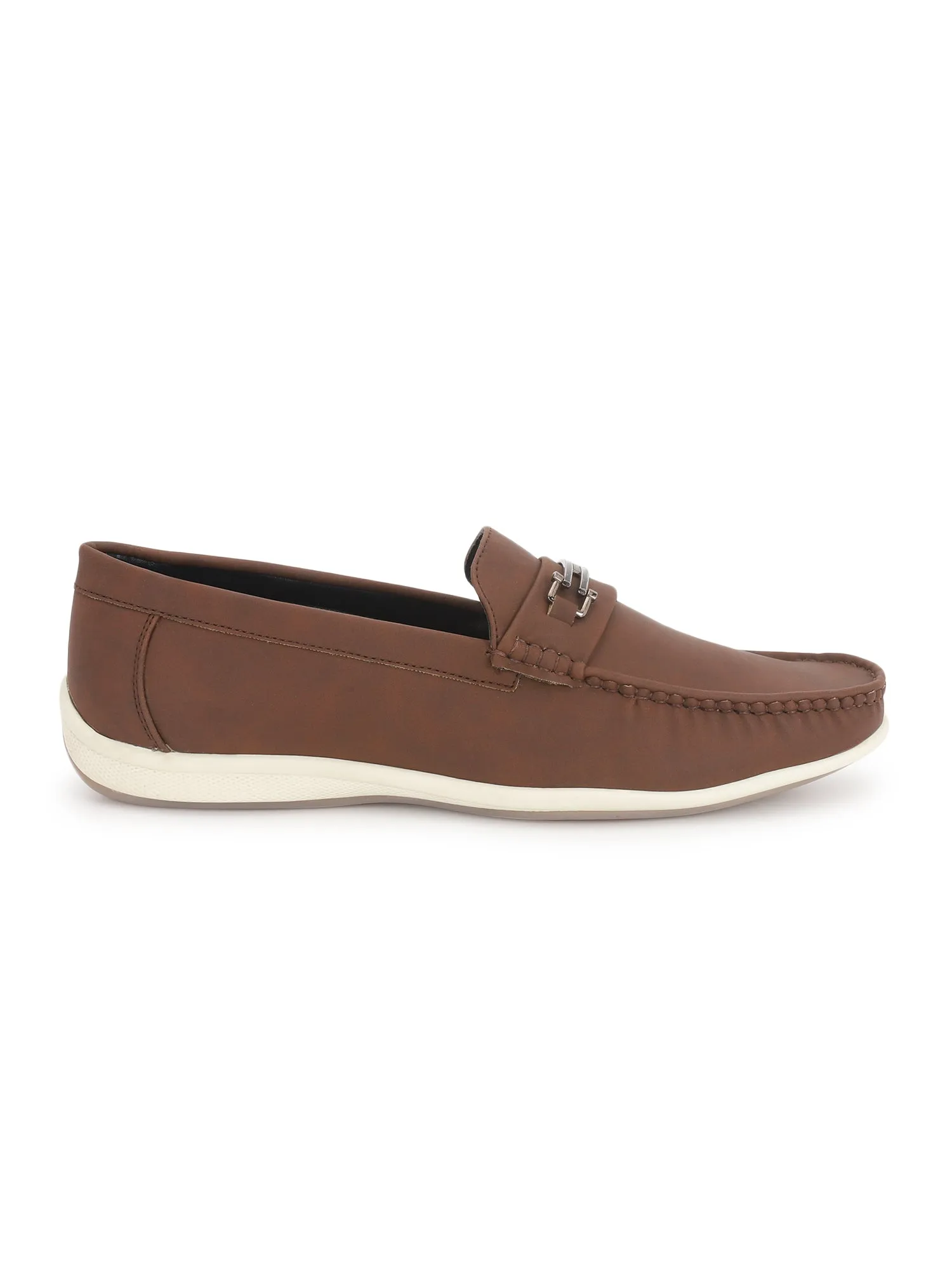 Men's Slip-On Brown Solid Casual Loafer