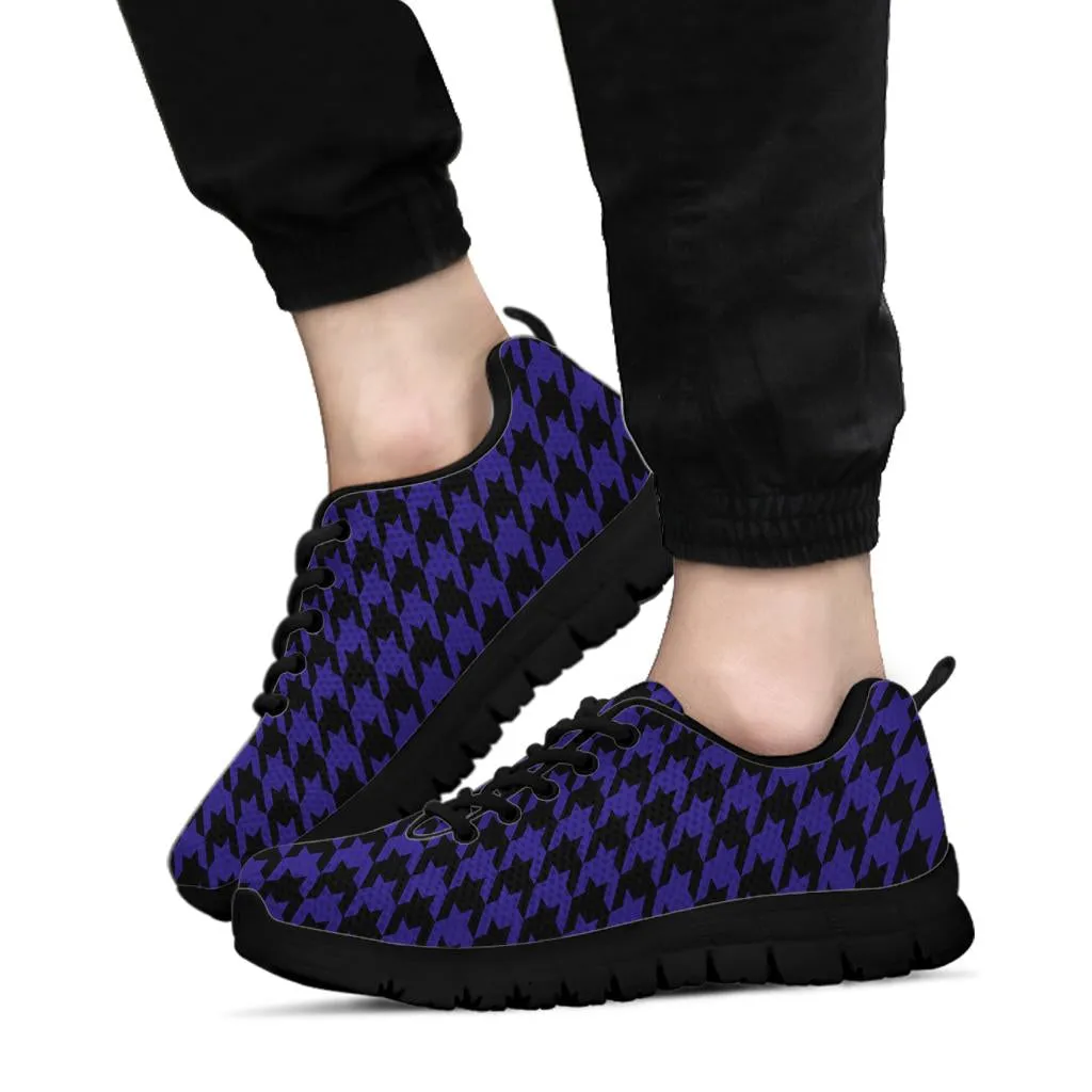 Mesh Sneakers_Black on Purple_B_HT Pattern