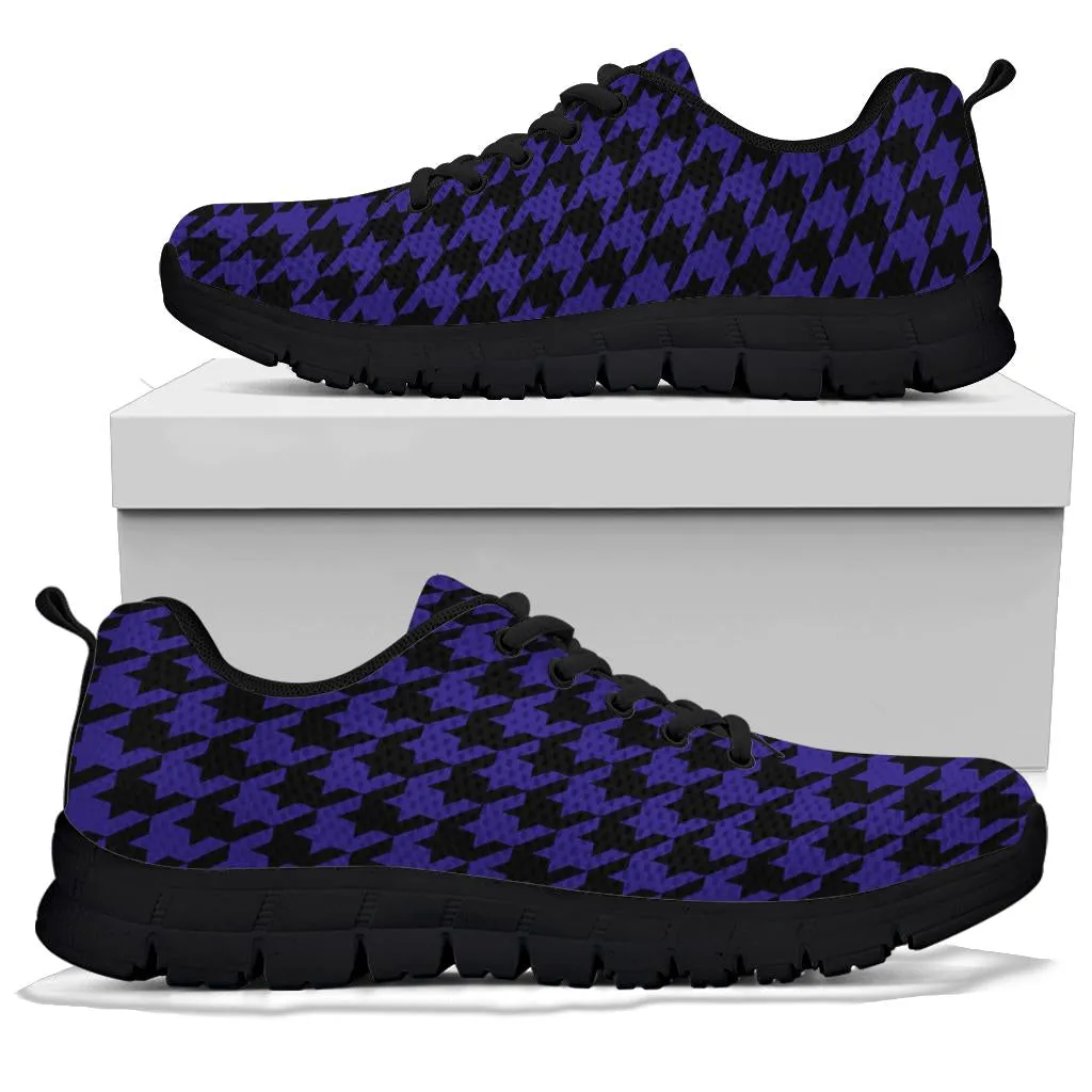 Mesh Sneakers_Black on Purple_B_HT Pattern