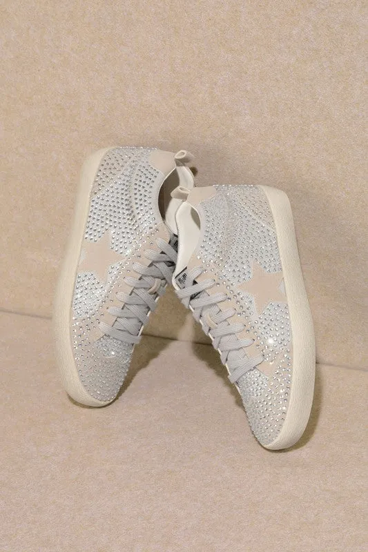 Miko Rhinestone Star Sneakers