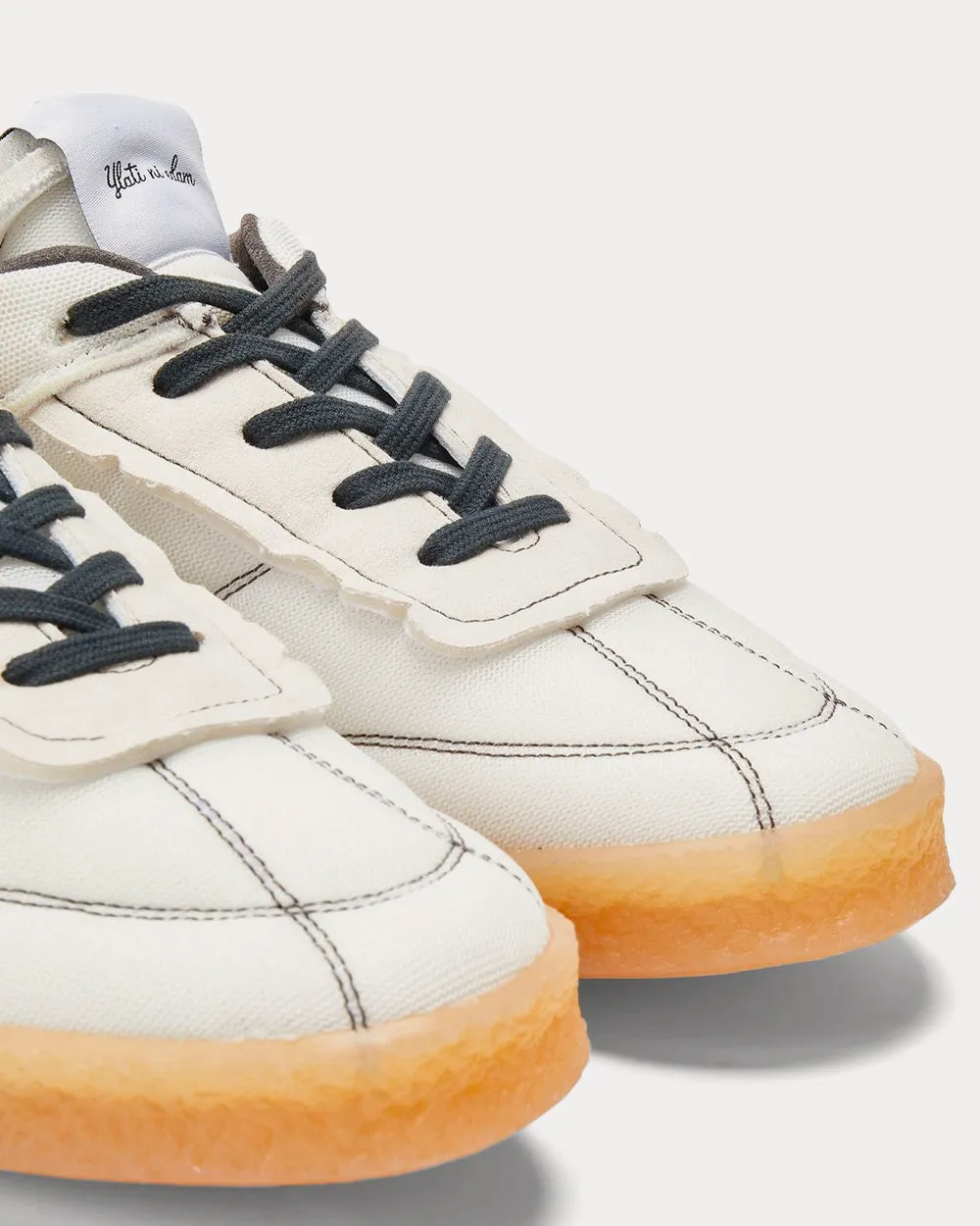 MM6 6 Inside Out 6 White Low Top Sneakers