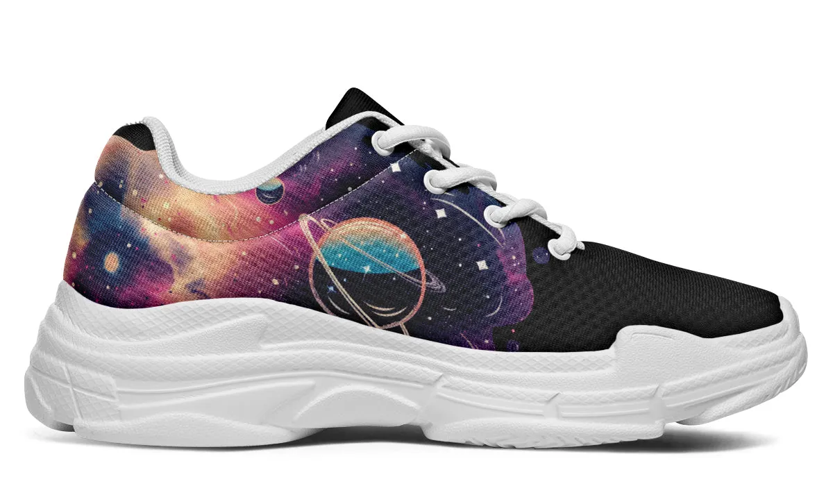 Nebula Chunky Sneakers - Light Breathable and Comfortable Sports Shoes with Platform Soles