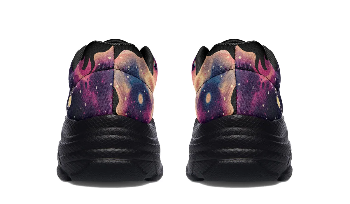 Nebula Chunky Sneakers - Light Breathable and Comfortable Sports Shoes with Platform Soles