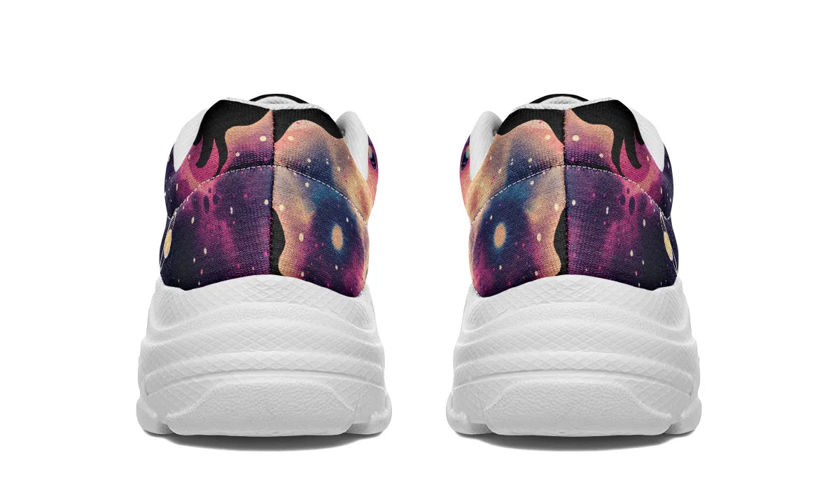 Nebula Chunky Sneakers - Light Breathable and Comfortable Sports Shoes with Platform Soles