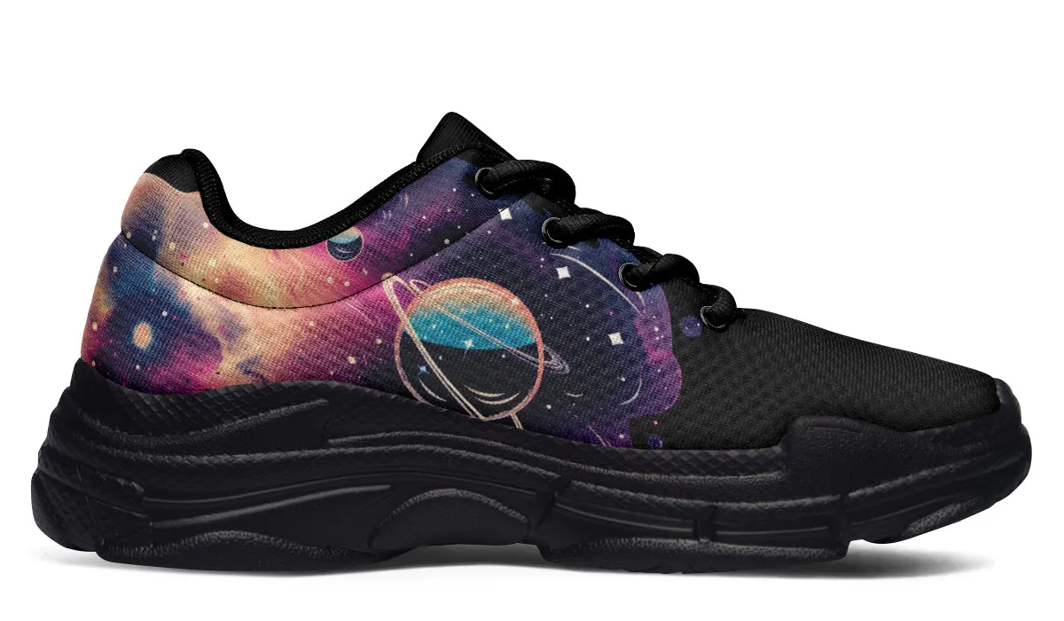 Nebula Chunky Sneakers - Light Breathable and Comfortable Sports Shoes with Platform Soles