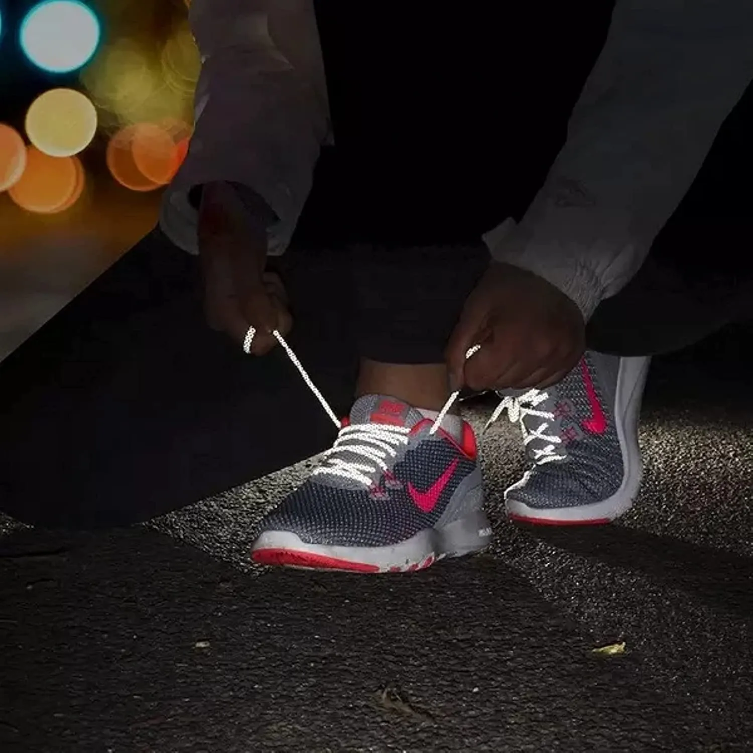 Neon Orange | Round Reflective Laces