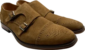 Next Brown Double Monk Strap Shoes UK 10