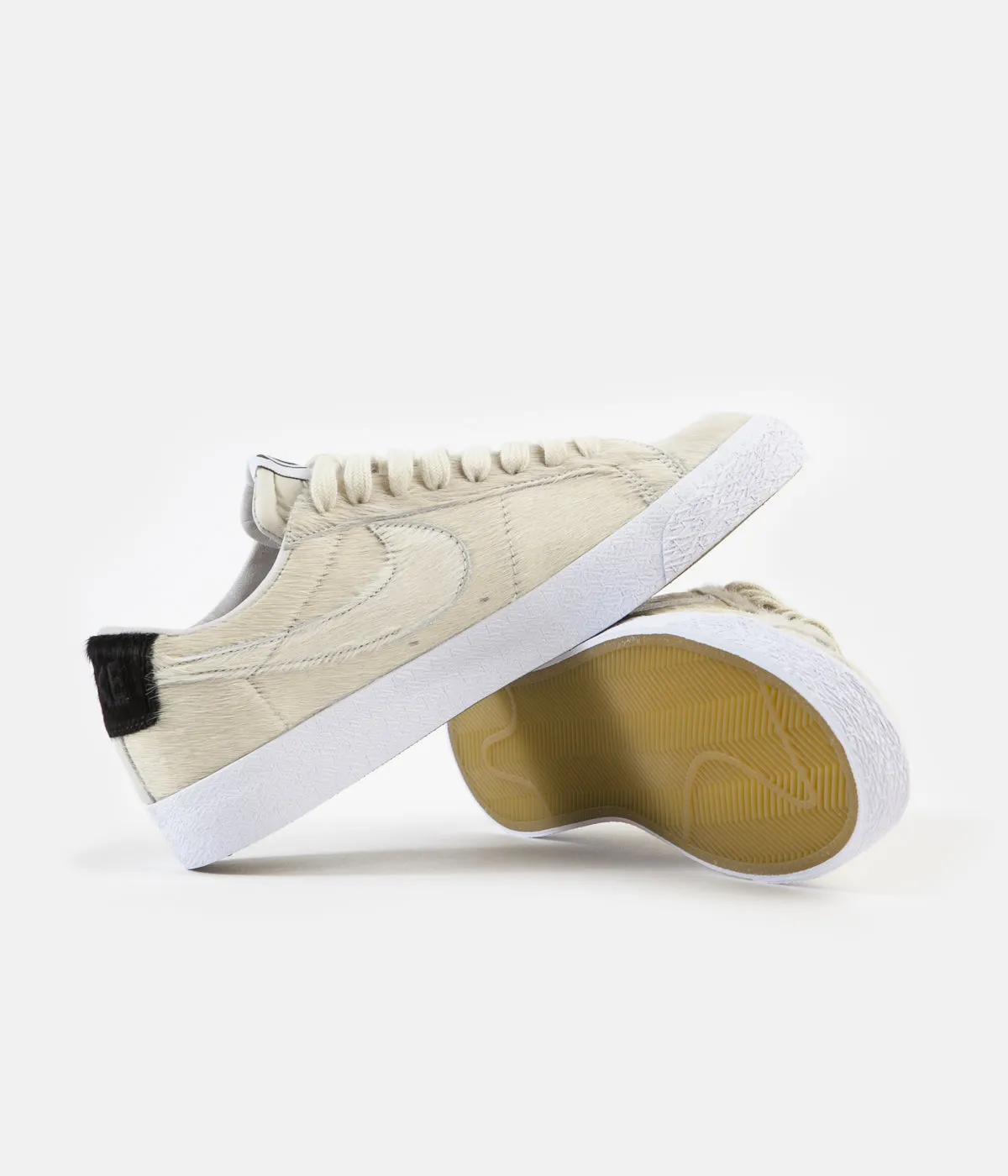 Nike SB Blazer Low GT Medicom Shoes - Light Cream / Light Cream - Black