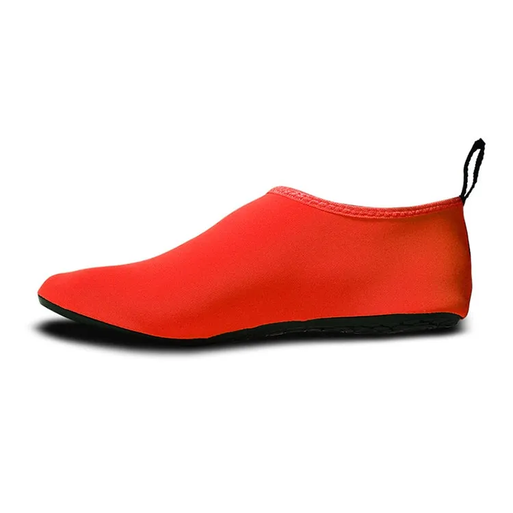 Non-slip Wear-resisting Thick Rubber Sole Diving Shoes and  Socks, One Pair, Size:S (Red)