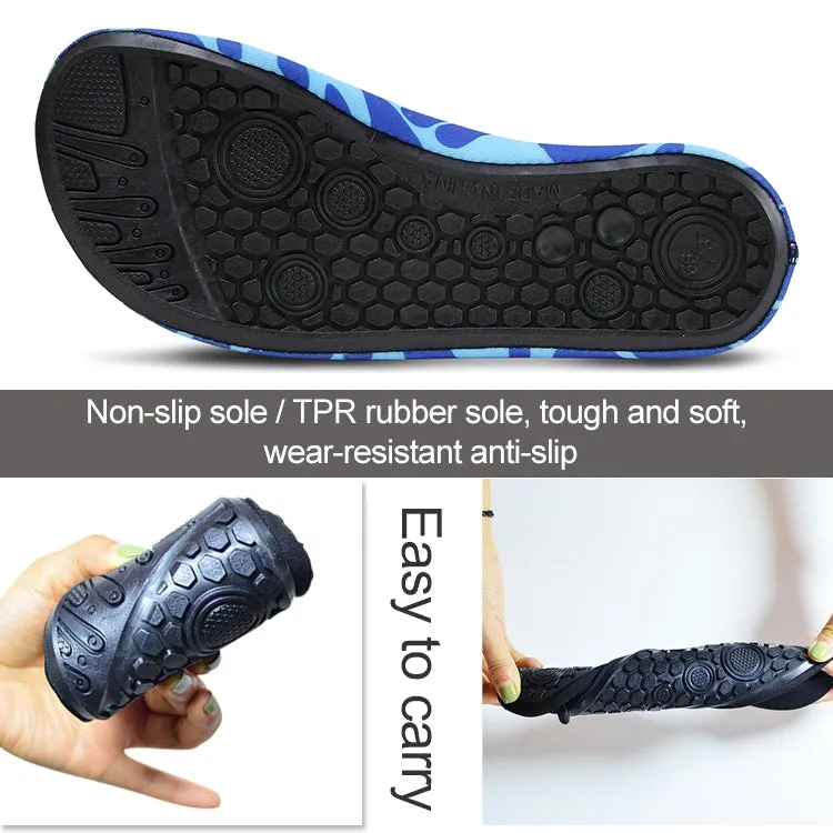 Non-slip Wear-resisting Thick Rubber Sole Diving Shoes and  Socks, One Pair, Size:XXL (Green)