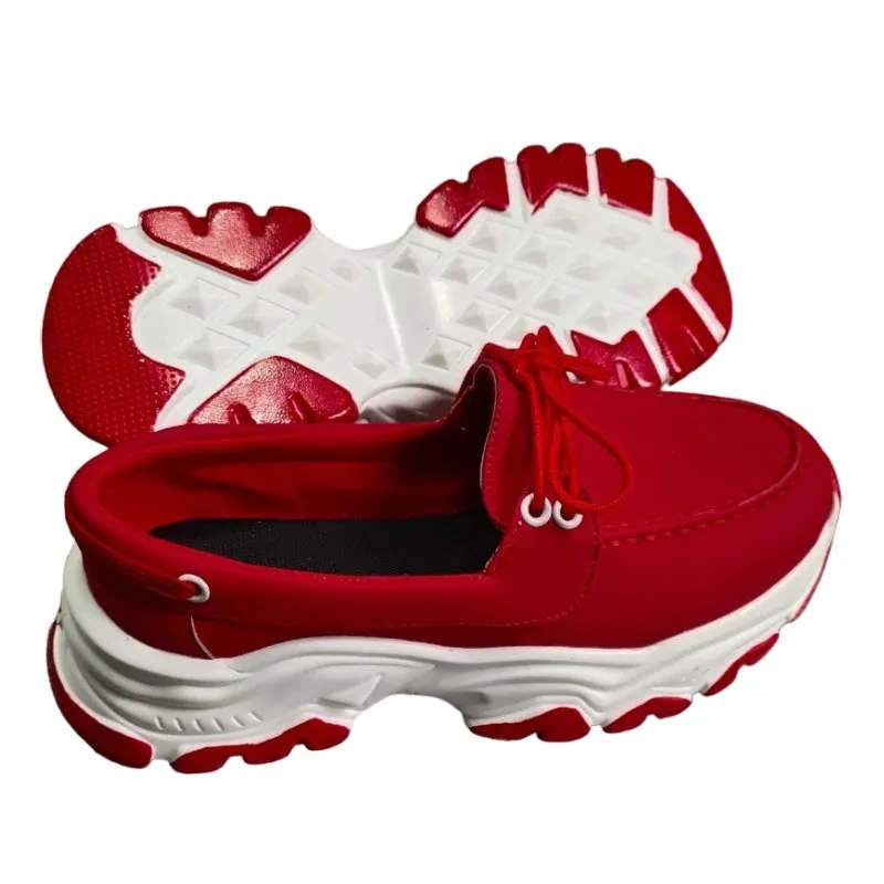 OCW Women Orthopedic Shoes Breathable Low-top Slip-on Platform Sneakers Canvas Chic Ladies