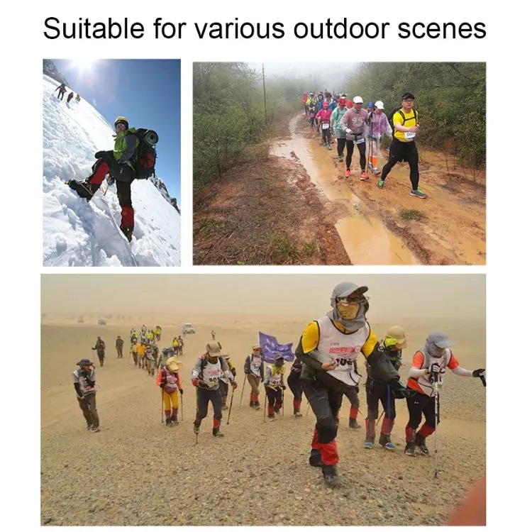 Outdoor Snow Desert Sand-proof Waterproof Foot Cover, Spec: Extended (Rose Red)