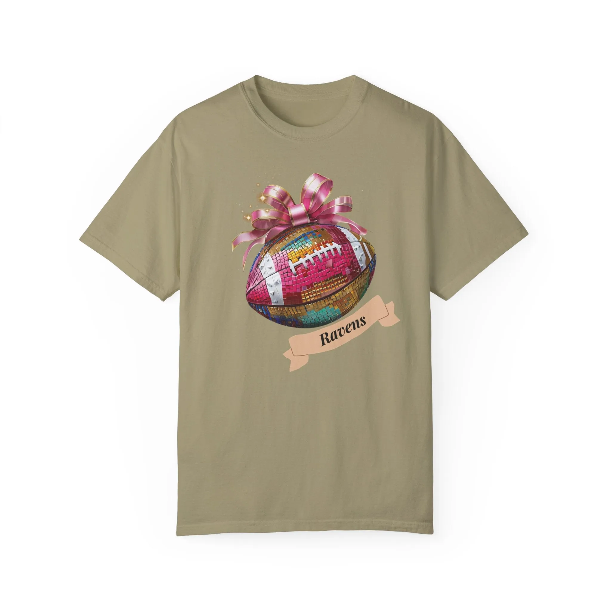 Personalized Football Team Disco Coquette Ribbon Shirt