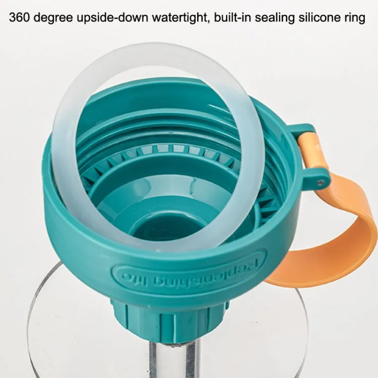Portable High Temperature Resistant Tea Leaking Plastic Cup, Capacity: 550ml(Purple Yellow)