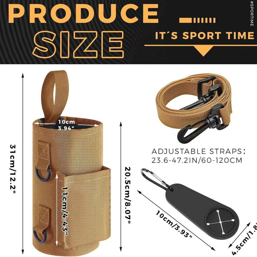 Portable Magnetic Water Bottle Bag Non Slip Magnetic Gym Sling Bag Fitness Magnetic Water Bottle Carrier Holder Water Bottle Bag