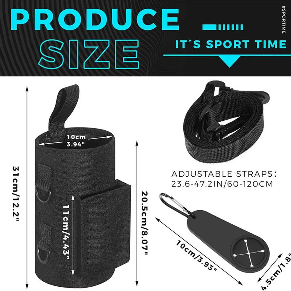 Portable Magnetic Water Bottle Bag Non Slip Magnetic Gym Sling Bag Fitness Magnetic Water Bottle Carrier Holder Water Bottle Bag