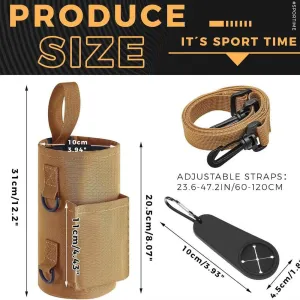 Portable Magnetic Water Bottle Bag Non Slip Magnetic Gym Sling Bag Fitness Magnetic Water Bottle Carrier Holder Water Bottle Bag