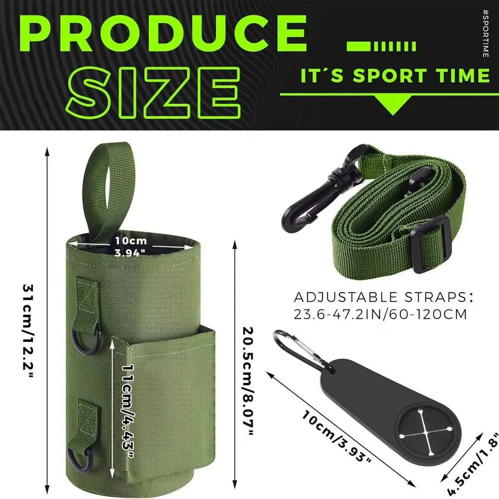 Portable Magnetic Water Bottle Bag Non Slip Magnetic Gym Sling Bag Fitness Magnetic Water Bottle Carrier Holder Water Bottle Bag