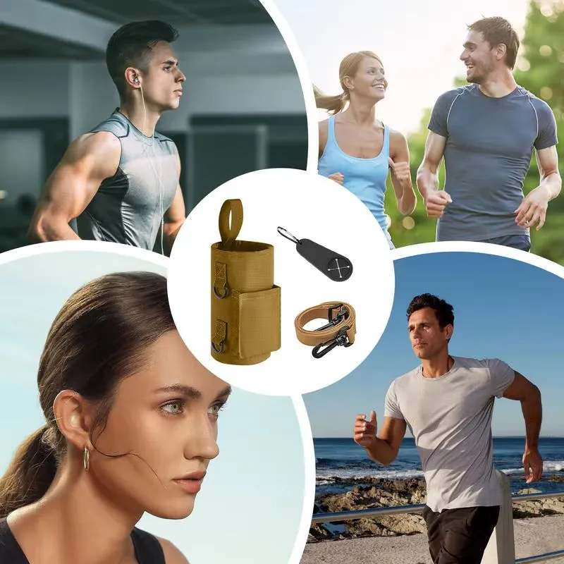 Portable Magnetic Water Bottle Bag Non Slip Magnetic Gym Sling Bag Fitness Magnetic Water Bottle Carrier Holder Water Bottle Bag