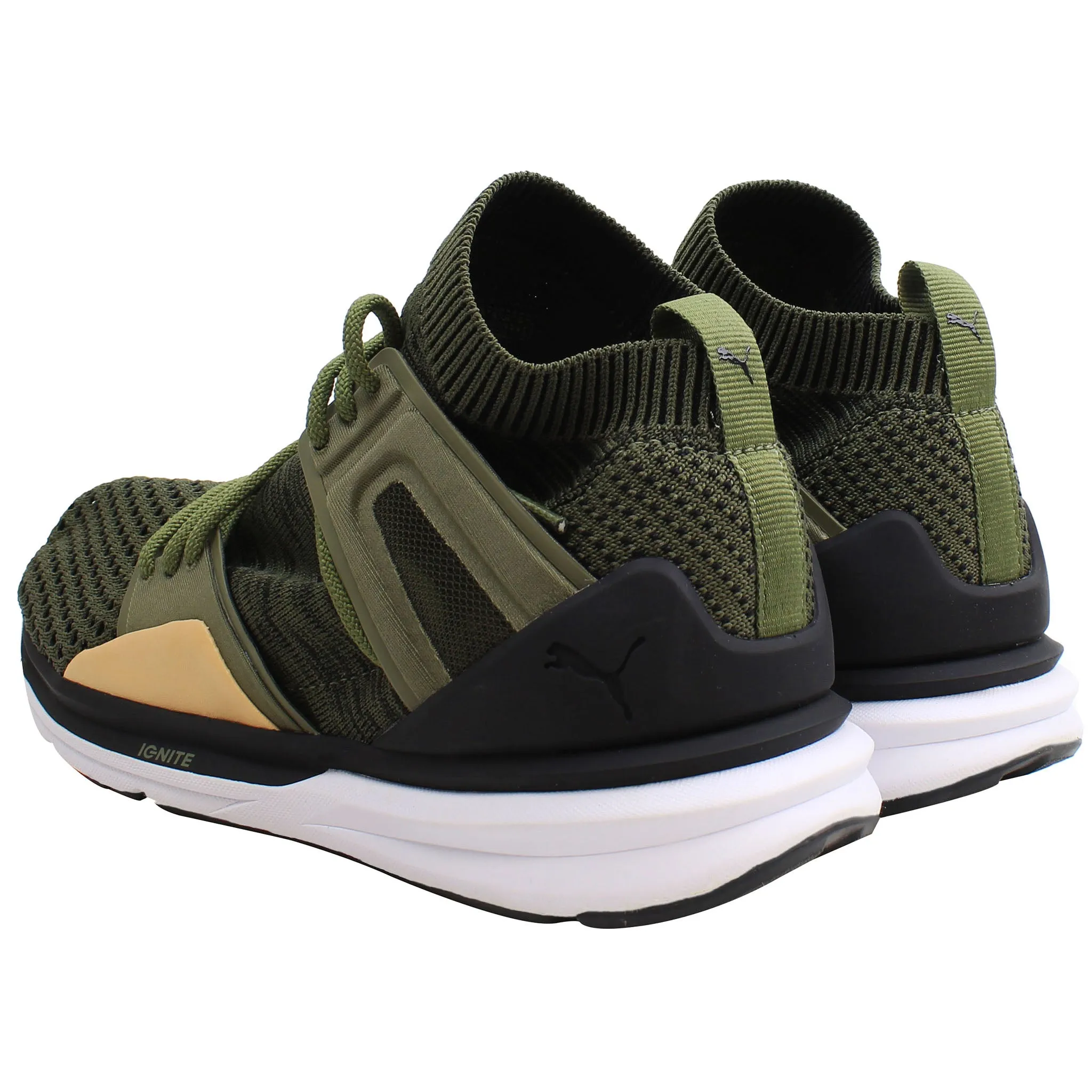 Puma Blaze Of Glory Mens Dark Green Running Shoes