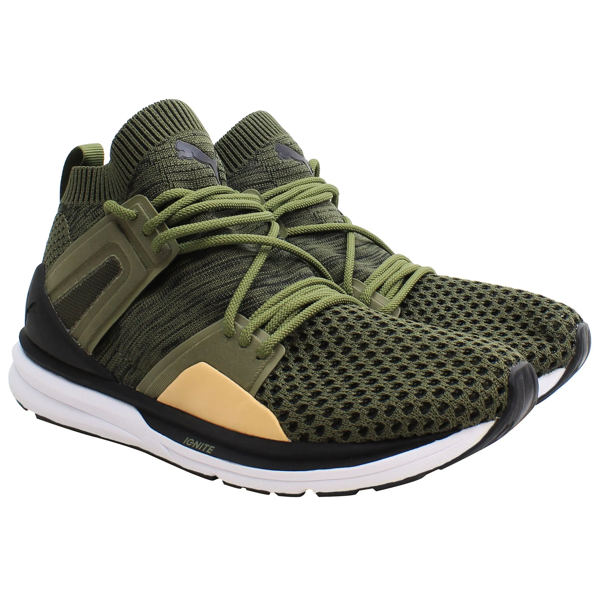 Puma Blaze Of Glory Mens Dark Green Running Shoes