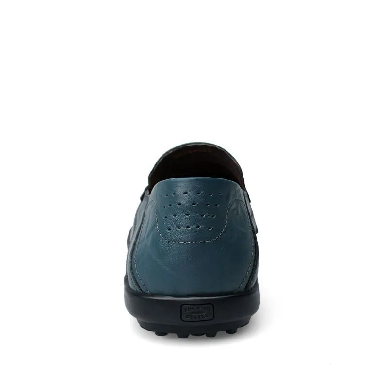 "Exquisite Italian Leather Men's Shoes: Stylish and Comfortable Slip-Ons, Ideal for both Casual and Formal Occasions"