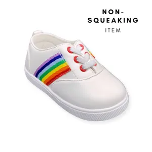 Rainbow Stripe Tennis Shoe (NON-SQUEAKING)