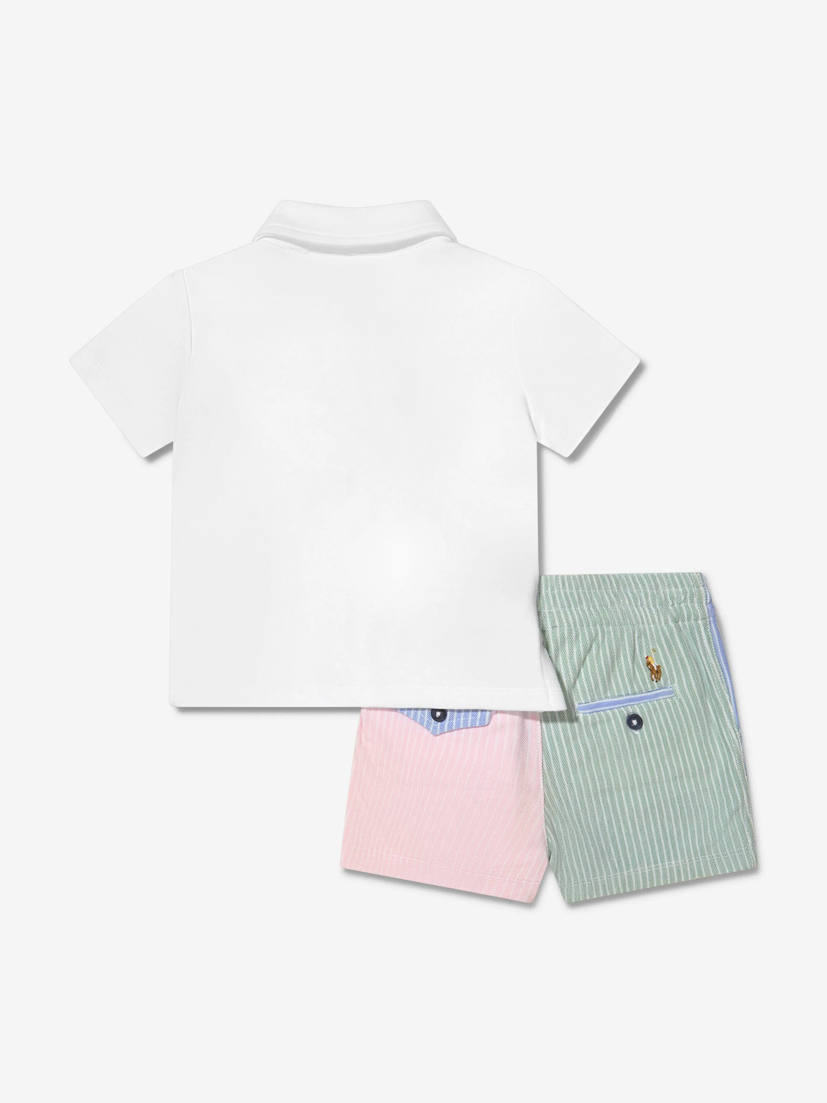 Ralph Lauren Baby Boys Shorts Set in White