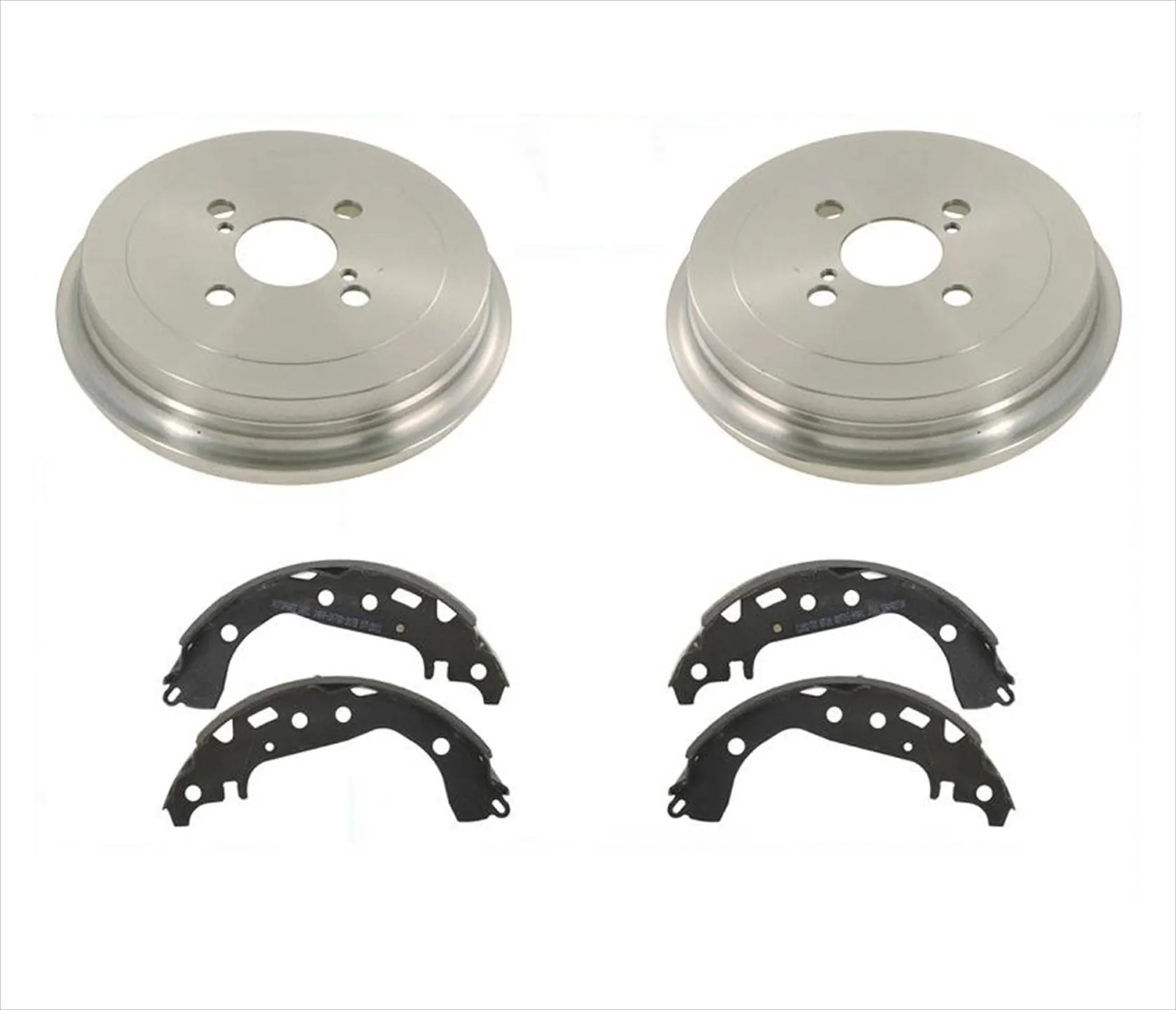 Rear Drums and Brake Shoes 3pc Kit for Toyota Yaris 2006-2013